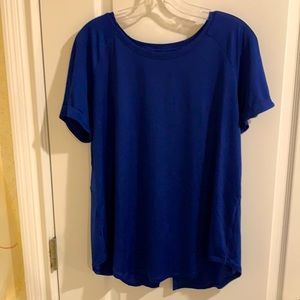 Lululemon short sleeve open back shirt
